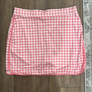 Jcrew Factory Pink Gingham Golf Skort GUC
